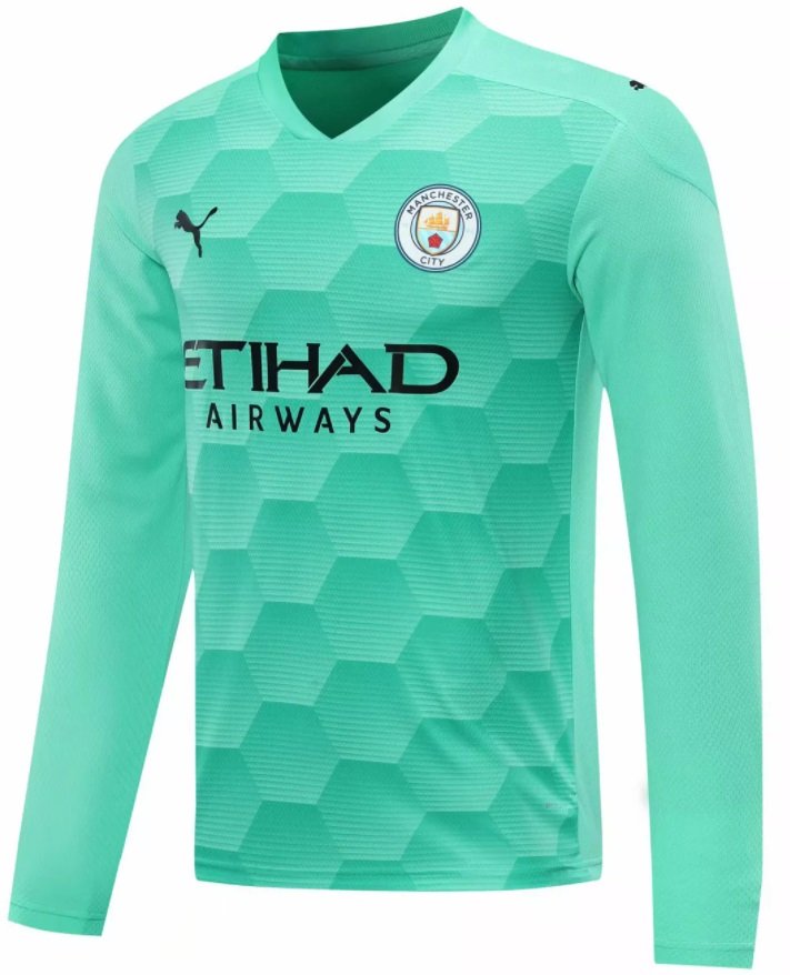  Camisa oficial Puma Manchester City 2020 2021 I  Goleiro manga comprida